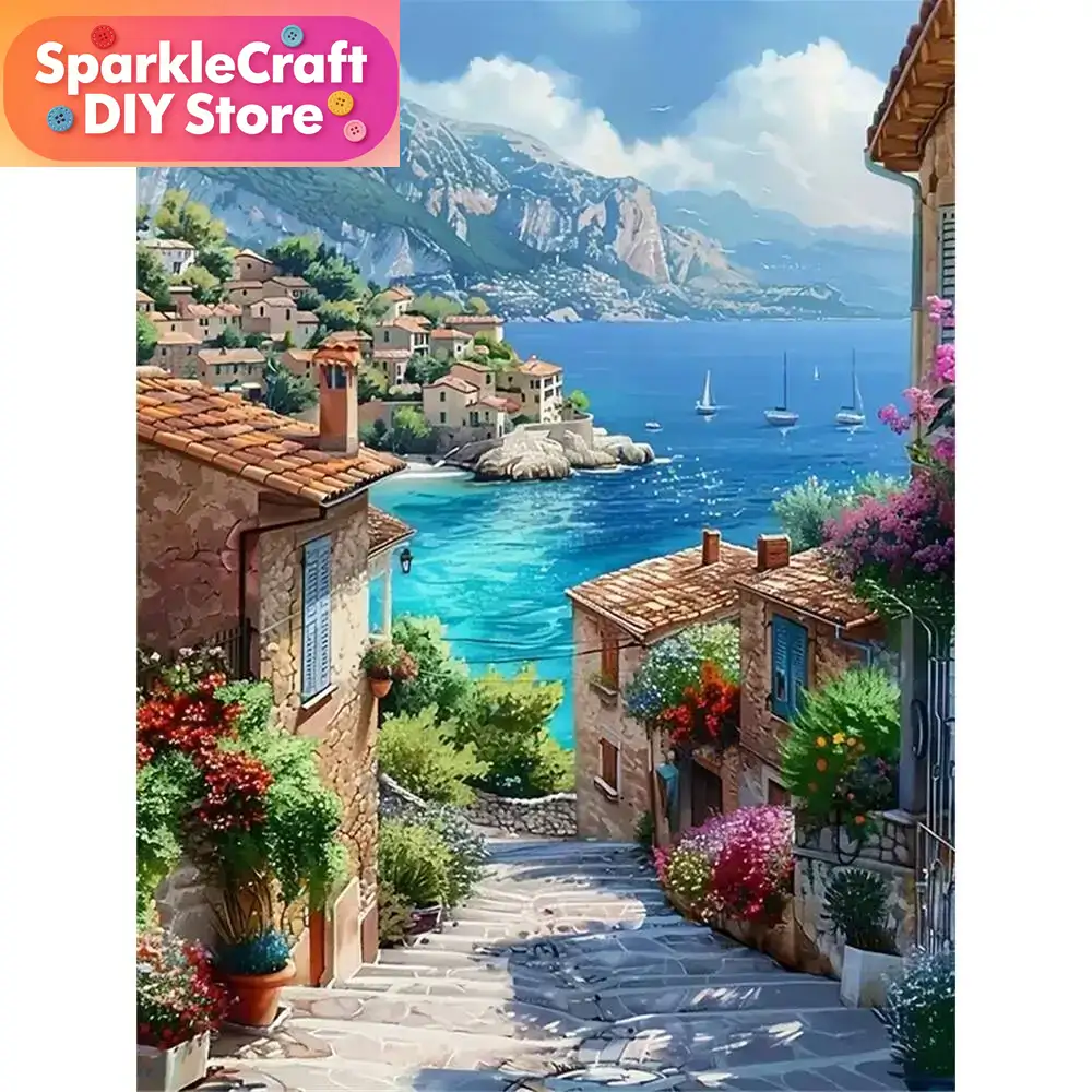 Photo Mosaic Print - لوحة فسيفساء ماسية بدون إطار، صورة