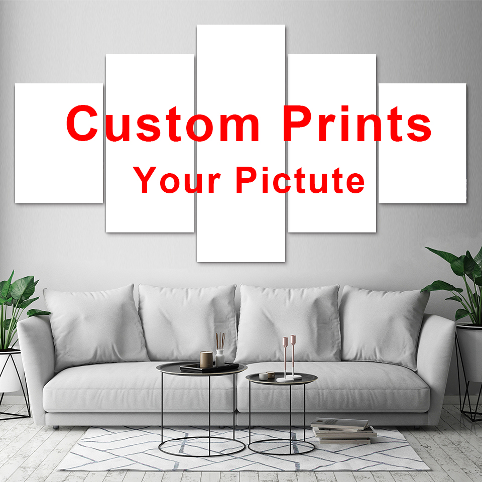 Custom Map Poster - 5 قطعة قماش جدار الفن صورة