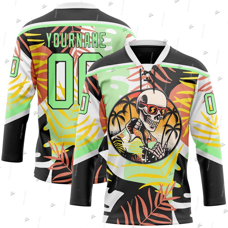 قميص هوكي مخصص بتصميم شخصي، طب - مراجعة Name Necklace Custom وسعره