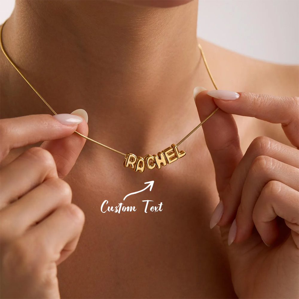 قلادة بالون مخصصة بالأحرف الأو - مراجعة Name Necklace Custom وسعره