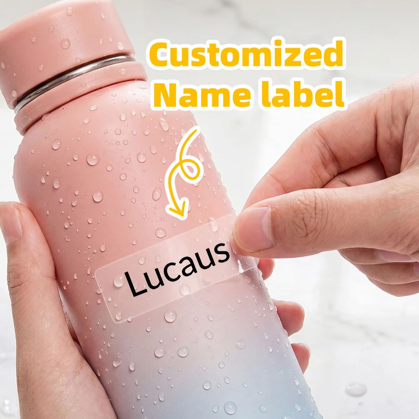 1-300 قطعة ملصقات مخصصة بالاسم - مراجعة Personalized Name Box وسعره
