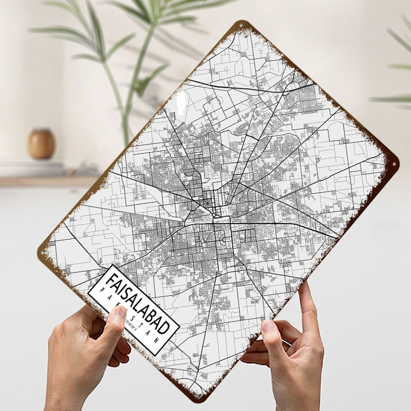 خريطة مدينة فصالة بادجستان، لو - مراجعة Custom Map Poster وسعره