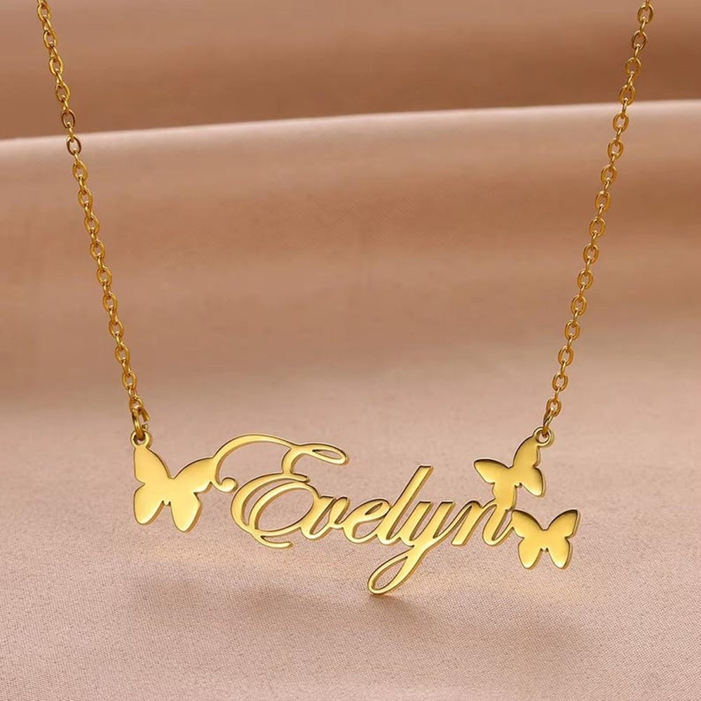 قلادة مخصصة بالاسم، مجوهرات شخ - مراجعة Birth Flower Necklace وسعره