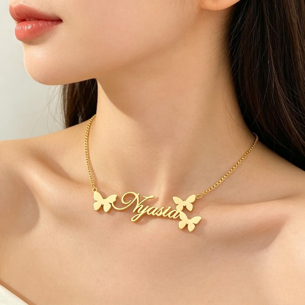 قلادة مخصصة بالاسم، مجوهرات شخ - مراجعة Birth Flower Necklace وسعره