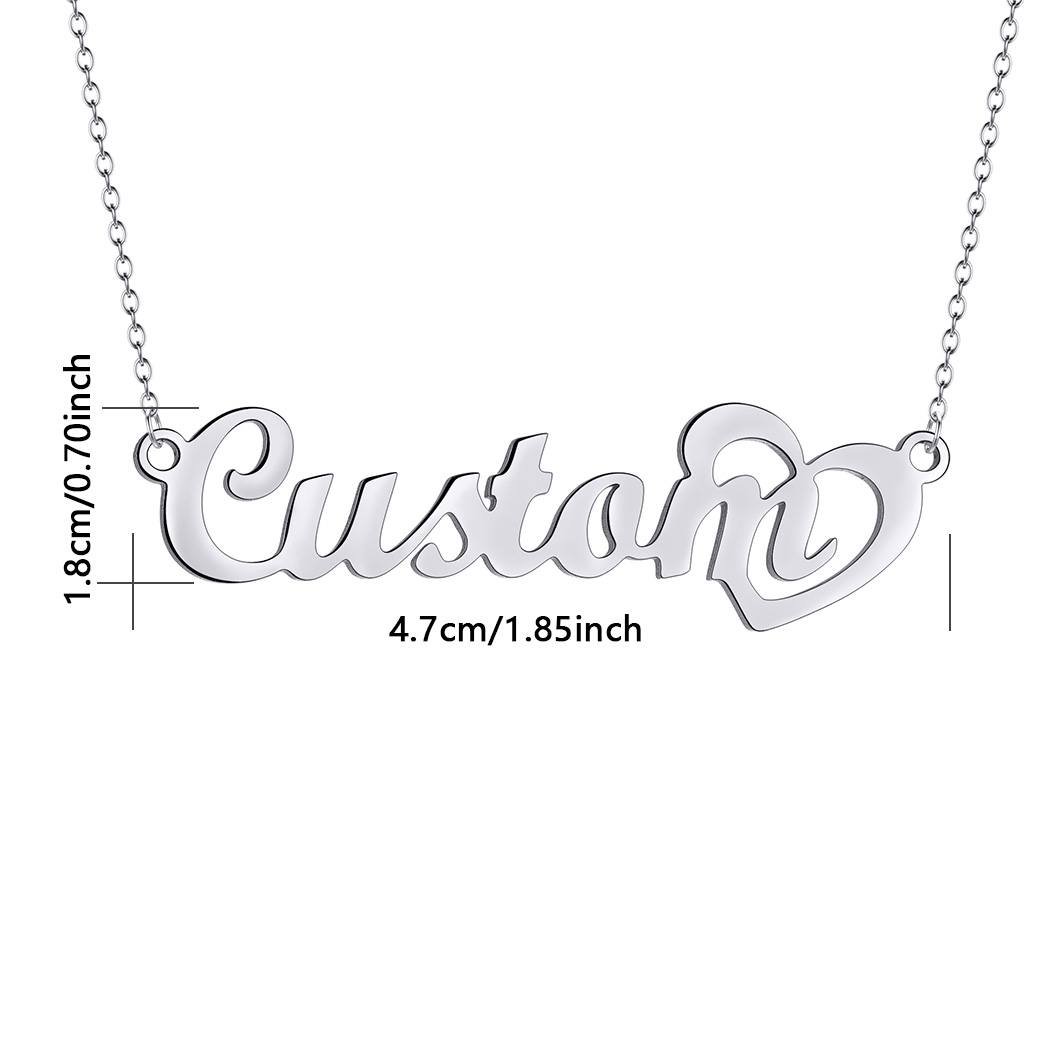 قلادة اسم مخصصة للنساء ، سلسلة - مراجعة Name Necklace Custom وسعره