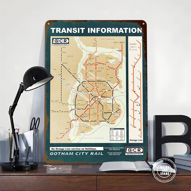 ملصق مطبوع على خريطة مدينة جوث - مراجعة Custom Map Poster وسعره