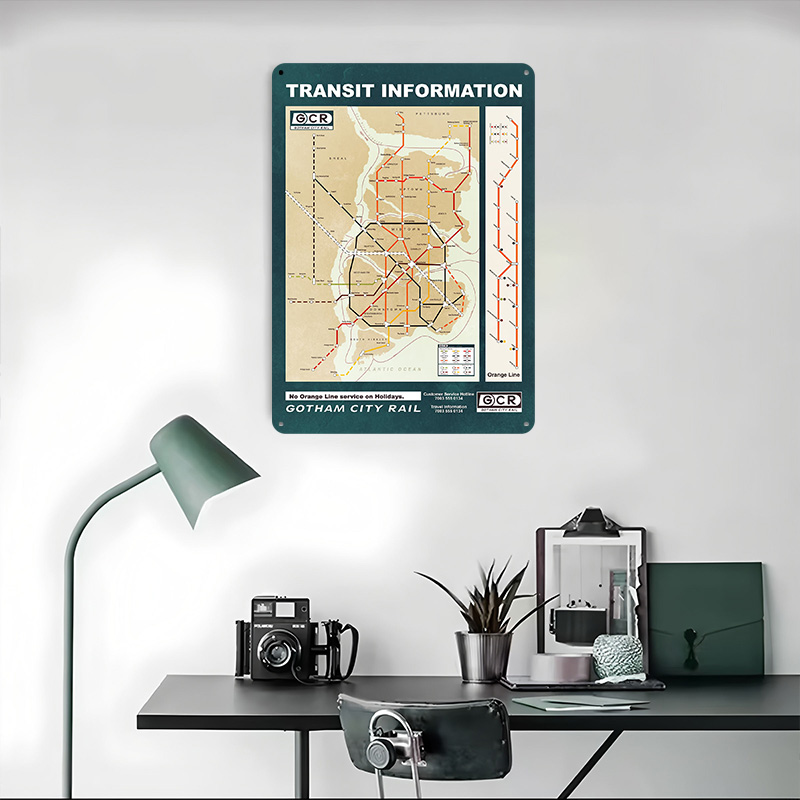 ملصق مطبوع على خريطة مدينة جوث - مراجعة Custom Map Poster وسعره