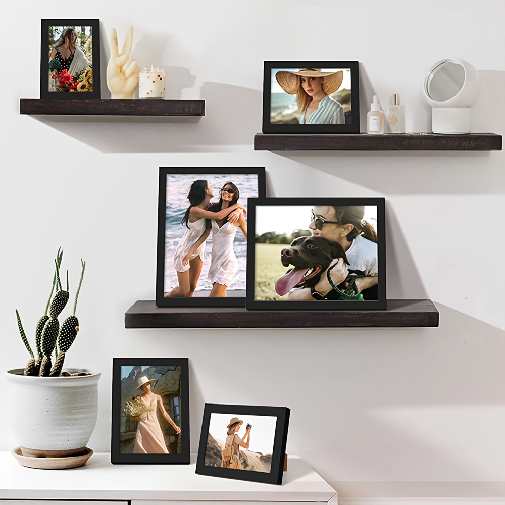 5 قطع مجموعة A4 إطارات صور خشب - مراجعة Engraved Wood Frame وسعره